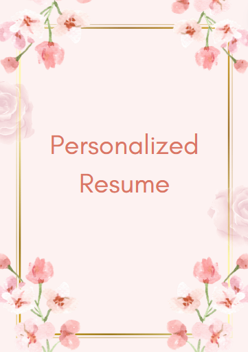 Personalized Resume